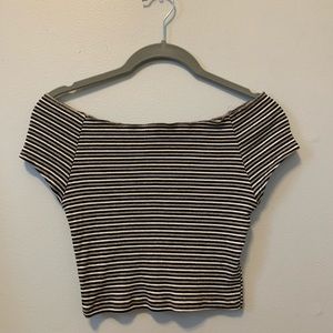 Striped Brandy Melville crop top